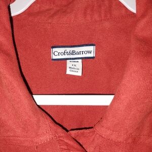 Croft & Barrow Vibrant Red Blouse
